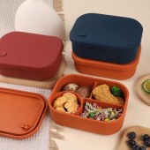 Food Grade Silicon Microwave Lunch Box School Box Bento Lunch Box