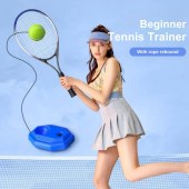 Solo Tennis Trainer Improved Skills Rebound Ball Self Practice Tennis Trainer Base Rebound Ball Portable