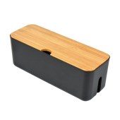 Cable Storage Box Power Strip Wire Case Anti Dust Charger Socket Organizer Desktop Network Line Storage Bin