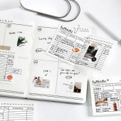 Happy Recorder Series Original Design Glistening Light Creative Loose Leaf Scrapbooking Hand Accounts Paper Creative Series Memo