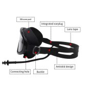 High-Quality Progressive Silicone Swimming Goggles with Anti-Fog Wide Lenses and Oxygen Absorption Feature