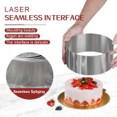 6/7/8/9inch Cake Mold Rings, 304 Stainless Steel Mousse Cake Ring, Perforated Tart Rings, Pancake Molds, Baking Tools, Kitchen Gadgets, Kitchen Accessories, Home Kitchen Supplies
