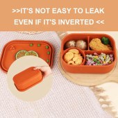 Food Grade Silicon Microwave Lunch Box School Box Bento Lunch Box