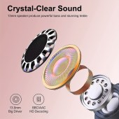 BX35-JL2024 New Trending Active Noise Cancelling Wireless Earbuds Noise Cancelling Waterproof Sports  LED screen display TWS Earphones