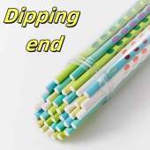 Grooves HB Pencils Colorful Barrel Pencil student use writing pencil with Dipping