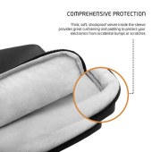 Water-resistant Notebook Bag with Shoulder Straps & Handle Multi-funtional Business Briefcase Laptop Shoulder Bag Computer Bag