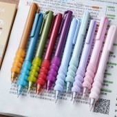 Color Morandi gel pen creative macaron color student marker pen soft rubber sheath pen 5pcs