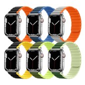 Magnetic Loop Closure Sport Silicone Watch Band For Apple 8 7 6 5 4 Ultra 49mm 38/40/41mm 42/44/45mm