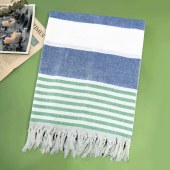 Fashionable Stripe Turkish Towel Cotton Beach Towel for Traveling Gift Beach Use Sand Free Beach Towel