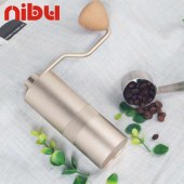 Portable Adjustable Setting Drip Coffee Grinder 15g Wood Hand Mill Conical Burr Manual Coffee Grinder