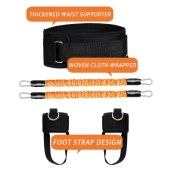 Durable Vertical Jumping Trainer 30-200LB Bounce Resistance Bands Leg Muscle Building Aid Football Basketball Training Equipment
