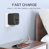 Smart Universal World International Euro Europe EU To US UK Travel Power Plug Adapter Converter USB A C European Adaptor