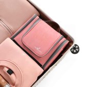 Multi-Function Portable Travel Bag PU Waterproof Makeup Organizer and Hanging Cosmetic Bag Convenient Organization Storage