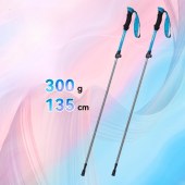 Aluminum Telescopic Multifunctional Hiking Stick Collapsible Hiking Stick  Aluminum Trekking Pole