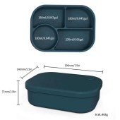 Food Grade Silicon Microwave Lunch Box School Box Bento Lunch Box