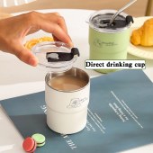 2024 New Design 300ml Portable Coffee Mug Camping Cup Fashion Simple Stainless Steel Coffee Cup With Straw