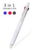 3 in 1 Erasable pen Multi-function erasable Gel Pens 0.5mm Red Black Blue multi-color heat erasable ball pen School supplies