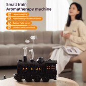 Ultrasonic Aromatherapy Machine Train Spit Circle Aromatherapy Lamp Spit Circle Circle Fog Meter Household Train Humidifier