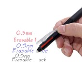 3 in 1 Erasable pen Multi-function erasable Gel Pens 0.5mm Red Black Blue multi-color heat erasable ball pen School supplies