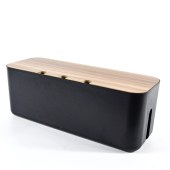 Cable Storage Box Power Strip Wire Case Anti Dust Charger Socket Organizer Desktop Network Line Storage Bin
