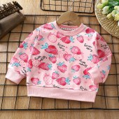 110-130cm/4-9Years Kids Yongs Round Neck Sweatshirt Pullover Daily Party Casual Tops, Kids Clothing Gift Comfortable Fit