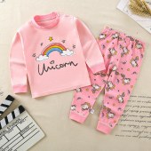 6month-6years/73-120cm Girls Underware Pyjamas Suits Multiple Coolers Soft Cotten Fluorescent Agent Free