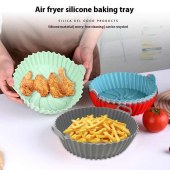 Silicone Air Fryer Liners, 5Pcs Air Fryer Silicone Reusable Liners Square,Food Safe Air Fryers Oven Accessories,Replacement of Flammable Parchment Liner Paper,Silicone Baking Tray Pots