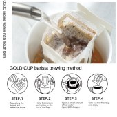 Blue Mountain Flavor Premium Drip Coffee Hand Brewed Filter Bags, Freshly Roasted and Ground Black Coffee 20 Cups