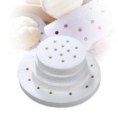 350pieces Disposable Steamer Pad Paper Non-stick Household Steamed Bun Steamer Paper Air Fryer Paper Fluorescent agent Free