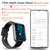 Sports Smart Watch F300 Fitness Tracker Smart Watch With Blood Press