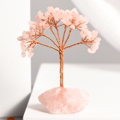 Natural Crystal Wand with Glass Dome Micro Landscape Crystal Tree – Children's Educational Holiday Gift and Home Decoration Ornament