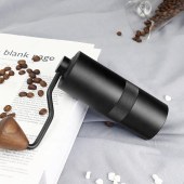Portable Adjustable Setting Drip Coffee Grinder 15g Wood Hand Mill Conical Burr Manual Coffee Grinder