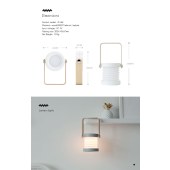 New Arrivals Outdoor Small Foldable Led Camp Lights Rotatable Table Lamp Portable Rechargeable Night Light
