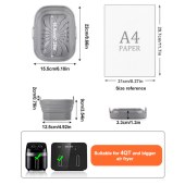 Reusable Baking Pan Air Fryer Silicone Liners Pot Rectangle Air Fryer Liner * 2