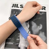 Magnetic Loop Closure Sport Silicone Watch Band For Apple 8 7 6 5 4 Ultra 49mm 38/40/41mm 42/44/45mm
