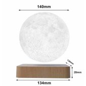 Home Decor Levitating Moon Magnetic Levitation Lamp LED 3D Printed Luna Night Light