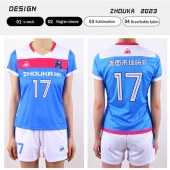 Oem Wholesale High Quality Custom-made Sublimated Girls Team Volleyball Jerseys Set Women Full Volleyball Uniform Designs