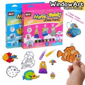 Glass Paint Glue 3D Art Paint Pen For Kids Hot Sell DIY Set Non-toxic Window Glue (2 pack)
