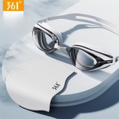 Brand 361° Prescription Woman & Man Swimming Goggles UV Protection High-Definition Lenses Detachable Swimming Goggles and Cap Set