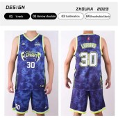 Professional Custom Fashion Best Sublimated Basketball Uniform Color Blend Wear Suit Retro International Basketball Jerseys
