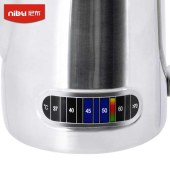 NIBU Wholesale Latte Art Coffee Pitcher Cup Set Thermometer Milk Jug Stainless Steel Pot Frothing Espresso Cappuccino Coffee Milk Jug