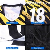 Latest Design Sublimation Print Volleyball Team Uniform Activewear Custom-made Volleyball Jersey Uniforms