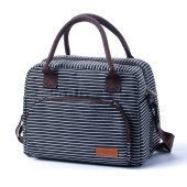 Large Capacity Insulated Lunch Bag - Portable & Foldable Oxford Cloth Tote for All Ages, Perfect Christmas Gift