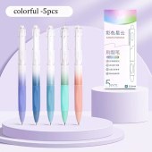 Gel Pens Sets Wholesale Office Stationary Neutral Signature Pen High Quality Hot Sale 5 Pack Black