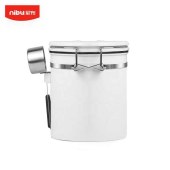 NIBU Hot Sale Vacuum Sealed Storage Coffee Beans Airtight Canister Metal Coffee Container With Exhaust Valve