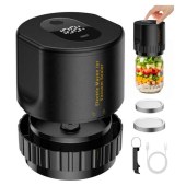 KZ-80 Mason Jar Vacuum Sealing Machine Kit with Regular and Wide-mouth Lids, for Handheld Fresh Food Preservation