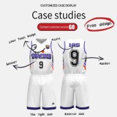 Customization Latest Sublimation College Basketball Jersey Uniform Set Athletify Basketball Wear Team Sports Breathable Men Tracksuit Vest