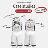 Custom Design Polyester BreathableBasketball Wear Uniform Custom Logo Sublimation Printed Basketball Jersey Set
