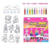 Glass Paint Glue 3D Art Paint Pen For Kids Hot Sell DIY Set Non-toxic Window Glue (2 pack)