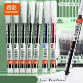 Straight liquid gel pen quick-drying black writing pen for middle school office supplies signature pen